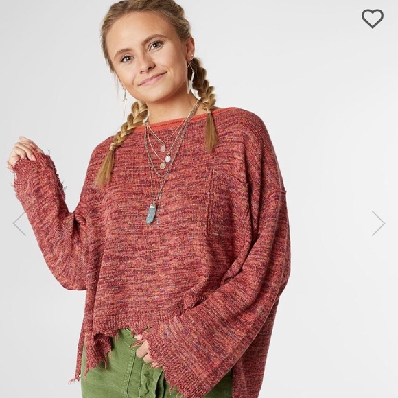 Coral Combo Oversized Sweater | Poshmark